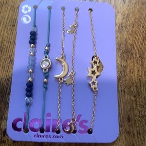 Claire’s Stars and Moon Bracelet Set, Moon and Stars Bracelet Set